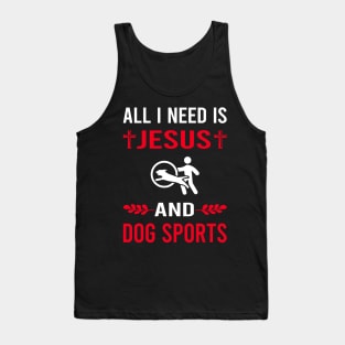 I Need Jesus And Dog Sport Tank Top